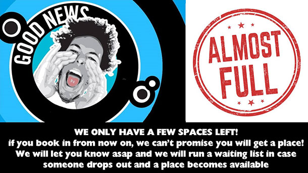 only a few spaces left at good news camp